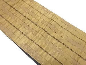 アンティーク　縞に青海波模様織り出し昼夜帯（材料）